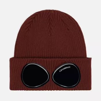 Шапка C.P. Company Goggle Cotton, цвет коричневый