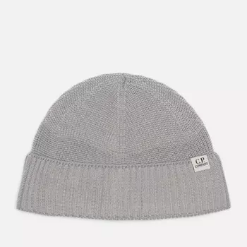 Шапка C.P. Company Re-Wool Fisherman, цвет серый