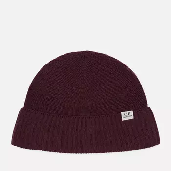 Шапка C.P. Company Re-Wool Fisherman, цвет фиолетовый