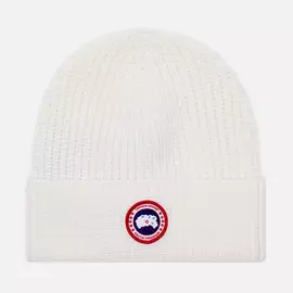Шапка Canada Goose Arctic Disc Rib Toque, цвет белый