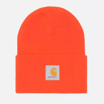 Шапка Carhartt Knit Cuffed, цвет оранжевый