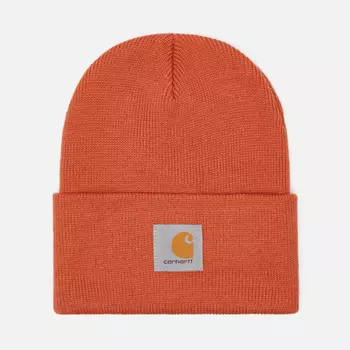Шапка Carhartt Knit Cuffed, цвет оранжевый