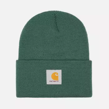 Шапка Carhartt Knit Cuffed, цвет зелёный