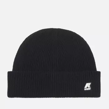 Шапка K-Way Brice Cardigan Stitch Wool, цвет чёрный