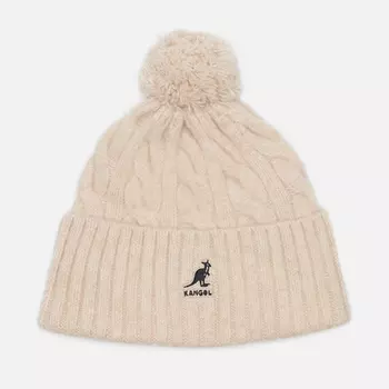 Шапка Kangol Pompom, цвет бежевый