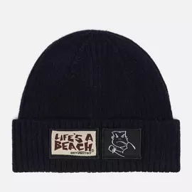 Шапка Life's a Beach Bad Boy Club Cuffed, цвет синий