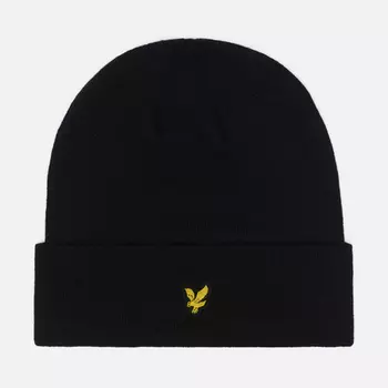 Шапка Lyle & Scott Classic Fine Knit, цвет чёрный