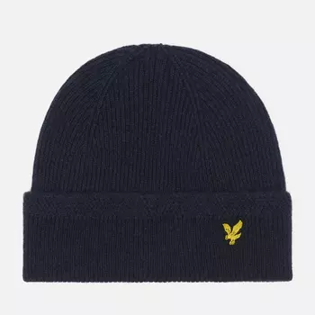 Шапка Lyle & Scott Racked Rib, цвет синий