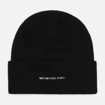 Шапка MKI Miyuki-Zoku Embroidered Logo Merino, цвет чёрный