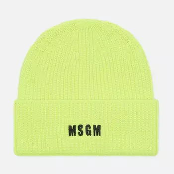 Шапка MSGM Micrologo, цвет жёлтый