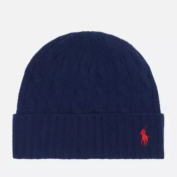 Шапка Polo Ralph Lauren Classic Cable, цвет синий