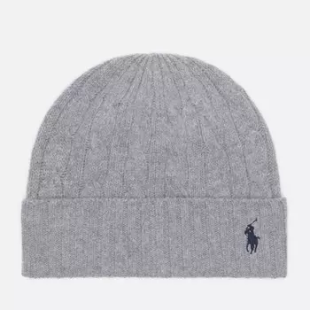 Шапка Polo Ralph Lauren Classic Cable, цвет серый