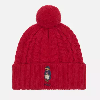 Шапка Polo Ralph Lauren Coat Bear, цвет красный