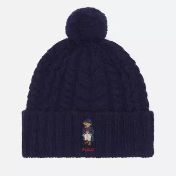 Шапка Polo Ralph Lauren Coat Bear, цвет синий