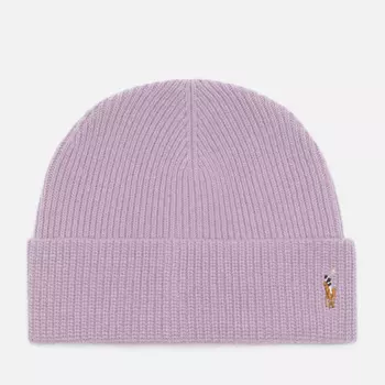 Шапка Polo Ralph Lauren Signature Pony, цвет фиолетовый