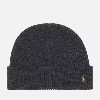 Шапка Polo Ralph Lauren Signature Pony, цвет серый
