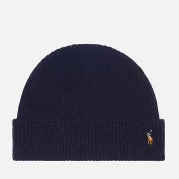 Шапка Polo Ralph Lauren Signature Pony, цвет синий
