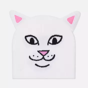 Шапка RIPNDIP Nerm Face, цвет белый