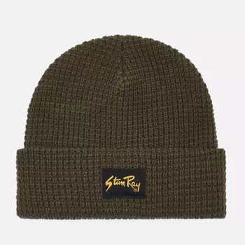 Шапка Stan Ray Waffle Knit, цвет оливковый