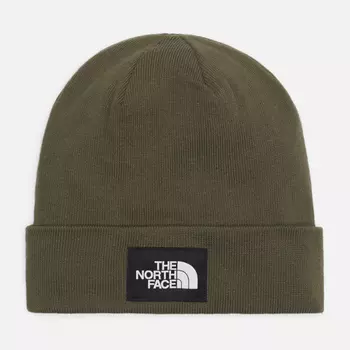 Шапка The North Face Dock Worker Recycled, цвет оливковый