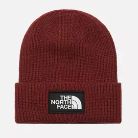 Шапка The North Face Logo Box Cuffed, цвет красный