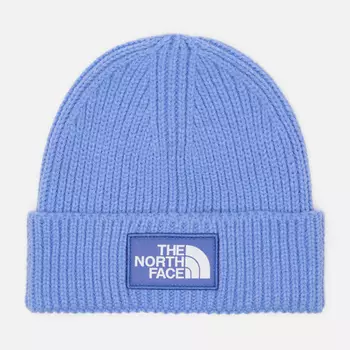 Шапка The North Face TNF Logo Box Cuffed, цвет голубой