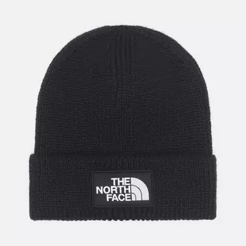 Шапка The North Face TNF Logo Box Cuffed Recycled, цвет чёрный