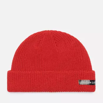 Шапка uniform experiment Label Watch, цвет красный