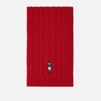 Шарф Polo Ralph Lauren Coat Bear, цвет красный