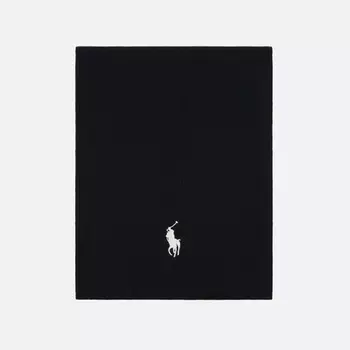 Шарф Polo Ralph Lauren Embroidered Logo, цвет чёрный