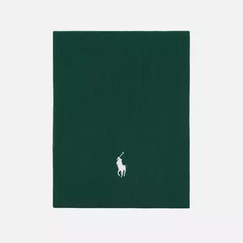 Шарф Polo Ralph Lauren Embroidered Logo, цвет зелёный