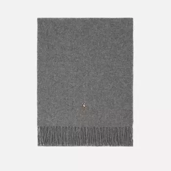 Шарф Polo Ralph Lauren Signature Virgin Wool Oblong, цвет серый