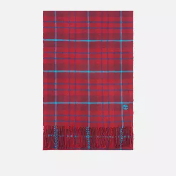 Шарф Timberland Cape Neddick Plaid, цвет бордовый