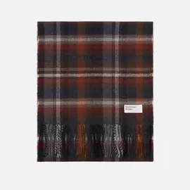 Шарф Universal Works Check PC, цвет коричневый