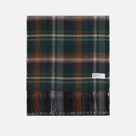 Шарф Universal Works Check PC, цвет зелёный