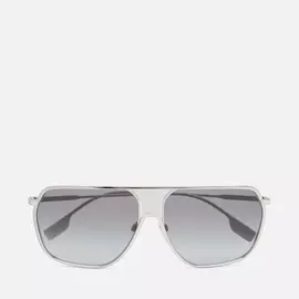 Солнцезащитные очки Burberry Adam, цвет серебряный, размер 62mm