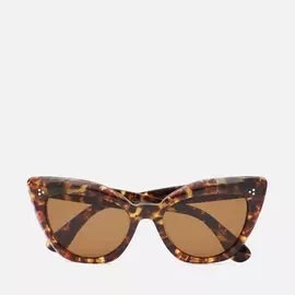 Солнцезащитные очки Oliver Peoples Laiya Polarized, цвет коричневый, размер 55mm
