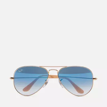 Солнцезащитные очки Ray-Ban Aviator Gradient, цвет золотой, размер 62mm