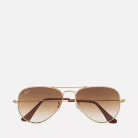 Солнцезащитные очки Ray-Ban Aviator Gradient, цвет золотой, размер 55mm