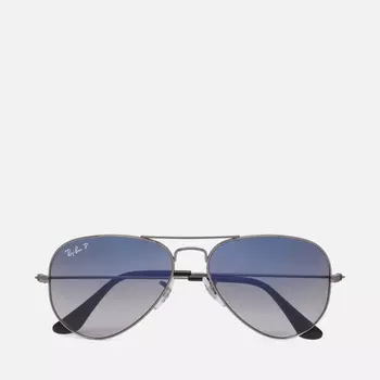Солнцезащитные очки Ray-Ban Aviator Gradient Polarized, цвет серый, размер 58mm