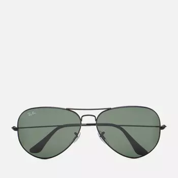 Солнцезащитные очки Ray-Ban Aviator Large Metal II, цвет чёрный, размер 62mm