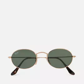 Солнцезащитные очки Ray-Ban Oval Flat Lenses, цвет зелёный, размер 51mm
