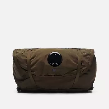 Сумка на пояс C.P. Company Mesh Rucksack, цвет оливковый