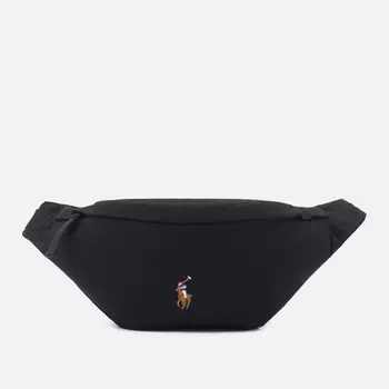 Сумка на пояс Polo Ralph Lauren Canvas Medium, цвет чёрный