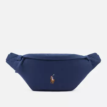 Сумка на пояс Polo Ralph Lauren Canvas Medium, цвет синий