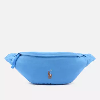 Сумка на пояс Polo Ralph Lauren Canvas Medium, цвет голубой