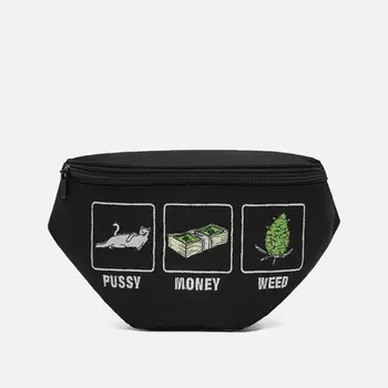 Сумка на пояс RIPNDIP Pussy Money Weed Fanny Pack, цвет чёрный