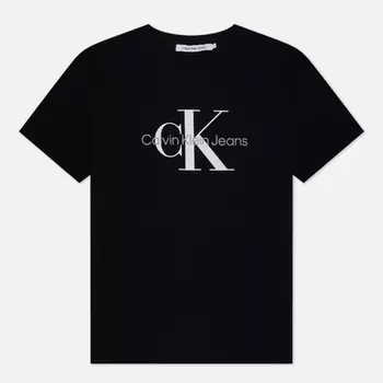 Женская футболка Calvin Klein Jeans Monogram, цвет чёрный, размер XL