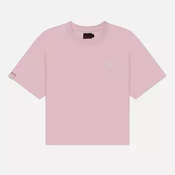 Женская футболка Evisu Daruma & Fortune Cat Printed, цвет розовый, размер L