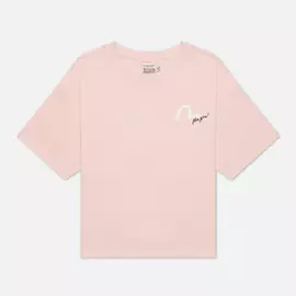 Женская футболка Evisu Forture-Cat Wallpaper Foil Print, цвет розовый, размер L